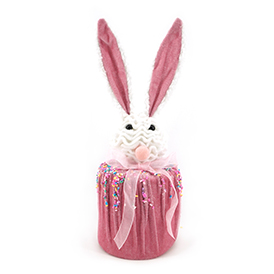Spring pink bunny table top
