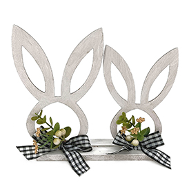 Easter bunny wooden table decor