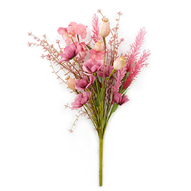 Artifical poppy flowers bush