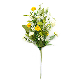 Floral artifical flowers bush