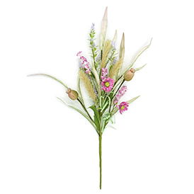 Floral artifical flowers bush