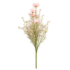 Pink wild flowers bush