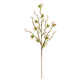 Faux mini blossom twisty spray