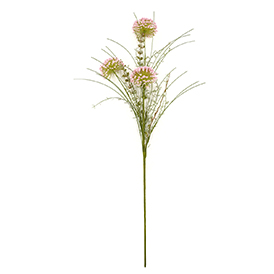 Pink dandelion artificial flowers stem
