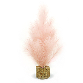 Pink pampas woven base