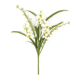Spring flower pick white