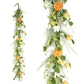 Spring floral garland