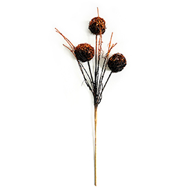 Orange black ball stem
