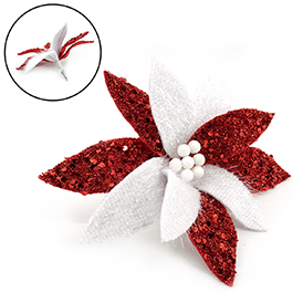 Red white flower