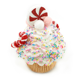 Decorate cupcakes with lollipops