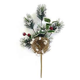 A nest of cedar needles pick