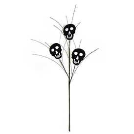 Black skull spray