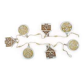 Snow house garland decor