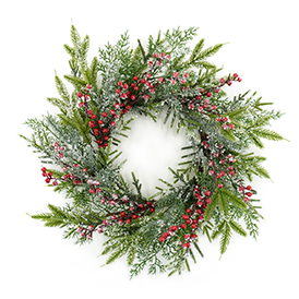 Traditional christmas wreath