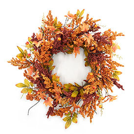 Pearl maple leaf wreath